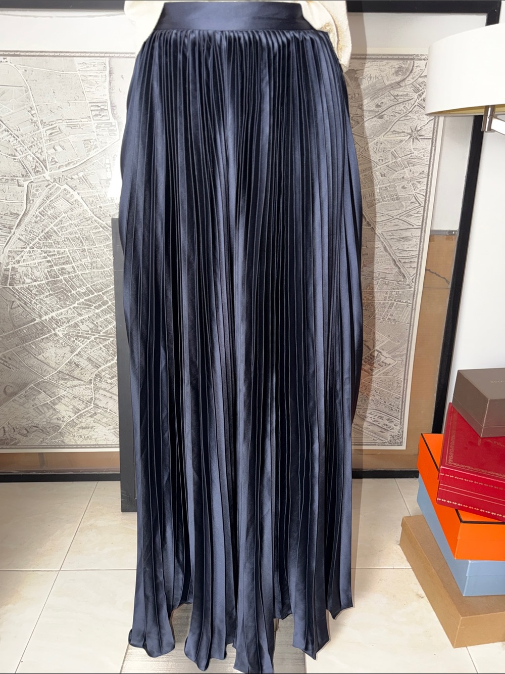 AMUR blue pleated pants Size 0
